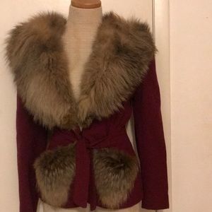 Awesome vintage fox fur jacket sz 2/3
